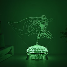 Çocuklar İçin 3d Gece Lambası Yaratıcı Işık Boyama Dekorasyon Süsleri Hediyeler Ufo Beyaz Flaş 9 Çok Renkli