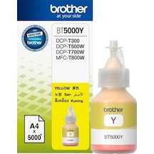 Brother BT5000Y Yellow Sarı 5.000 Sayfa Şişe Mürekkep DCP-T300-310-500-510-700-710 MFC-T800-810