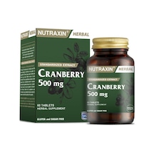 Nutraxin Cranberry 500 Mg Takviye Edici Gıda 60 Tablet