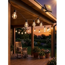 Solar Led Ampul Işık Dış Mekan Bahçe Pergola Balkon Dekoratif Aydınlatma - Lisinya Standart