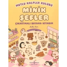 Mutlu Kalpler Kulübü - Minik Şefler - Çıkartmalı Boyama Kitabım - Kyut-763882