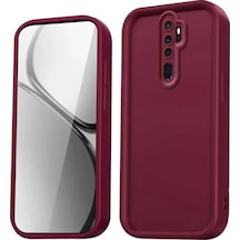 Xiaomi Redmi Note 8 Pro Kılıf Viera Silikon - Bordo -