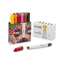 12'li Art Crayon Boya Seti, Yüksek Kalite Ve Canlı 103 Ivory