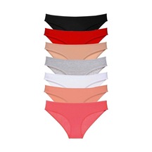 Hubrendy Beru 7 Adet Süper Eko Set Likralı Kadın Slip Külot Set 2 Çok Renkli