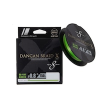 Major Craft Dangan Braid X 8x İp Misina Pe 0.8 0.10mm 16lb/7.26kg 150mt Yeşil İp Misina