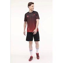Lotto Türkiye M-ally Tee 4fx Kırmızı Erkek Kısa Kol T-shirt Siyah