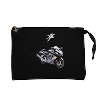 Suzuki Hayabusa Stompgrip Siyah Clutch Cüzdan / El Çantası Siyah