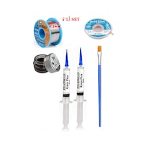 Lehimleme Seti 40 G 0,5 Mm Lehim Teli Cp-2515 Lehim Fitili Flux Lehim Toplama Fırça Seti Tk87