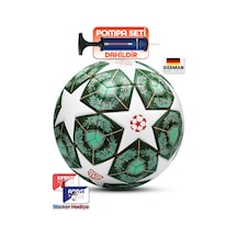Profesyonel Futbol Topu 2025 Şampiyonlar Ligi Pompalı Sert Zemin Halı Saha Futbol Topu No5 Yeşil 555 Yeşil