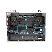 Asus Rog Strix G16 G614jır-n3081w Uyumlu Notebook Cpu, İşlemci Fanı