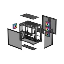 Deepcool Cg530u-4f 4-argb Fanlı Kavisli Panoramik Gaming Mid-tower Pc Kasası
