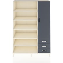 Hyperion Dolap 9 Raflı 3 Çekmeceli Tek Kapaklı 132x44x195 Ay... Aytaşı
