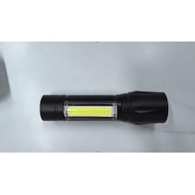 Wellhise 511 Led El Feneri Şarj Edilebilir Type-c Mini El Feneri Ultra Parlak Taşınabilir Küçük Lamba Yüksek Güçlü Siyah