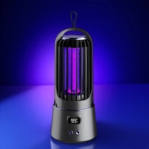 Xuweiwei 2025 Yeni Gri Usb C Taşınabilir Sivrisinek Kovucu Lamba İç Dış Mekan Böcek Kontrol Şarj Edilebilir Lityum Pil Mavi Mor Işık Led