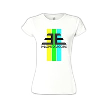 Imagine Dragons - Ee Beyaz Kadın Tshirt 001
