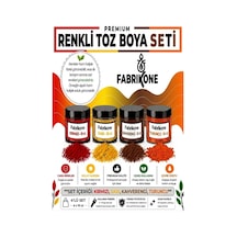 Toz Mum Boyası Seti 10 Cc 4 Lü Soya & Parafin Wax Için Kırmızı, Sarı, Kahverengi, Turuncu Bkfab4ksrkht10g Karışık