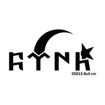 Airbrush Tattoo Göktürk Alfabesi Türk Yapışkanlı Stencil Süsleme Ve Boyama Kalıbı
