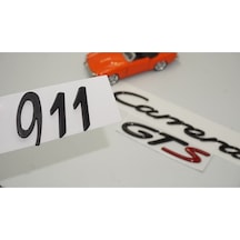 Porsche 911 Carrera Uyumlu Gts Bagaj 3m 3d Abs Yazı Logo Amblem Seti