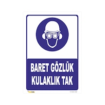 Baret Gözlük Kulaklık Tak - Isg Levhası