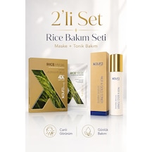 Xaura Global Rice Mask 4 Lü Paket Ve Rice & Gold Toner 2 Li Cilt Bakım Seti