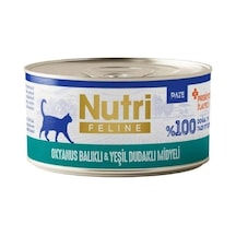 Nutri Feline Okyanus Balıklı Ve Yeşil Dudaklı Midyeli Tahılsız Yetişkin Kedi Konservesi 70 Gr