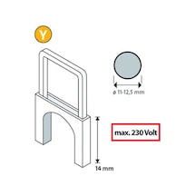 Novus Y/14 Tip İzoleli Kablo Zımba Teli 350 Li Paket