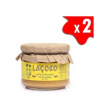 Laçoko Doğal Çifte Kavrulmuş Yer Fıstığı Ezmesi 550 G
