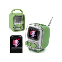 Tiivoo-2 Retro Bluetooth Hoparlör, Fm Radyo, Piksel Sanat Ekranı, Yeşil