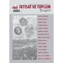 İktisat Ve Toplum Dergisi Sayı 1