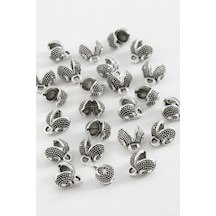 6 - 55 - Mm Ay Yıldız Tesbih Kapama Aparatı 50 Gram - Glblseme - Gümüş Rengi