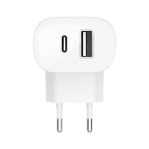 Belkin Boostcharge Usb-c 37W Usb-c 25W Usb-c Port ve 12W Usb-a Port Beyaz Duvar Şarjı