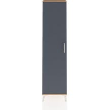 Arges Dolap 4 Raflı Tek Kapaklı 44x30x182 Çam-antrasit Çam