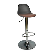 Bürocci Nadya Bar Sandalyesi - Kahverengi Deri - 9537S0121 Çok Renkli