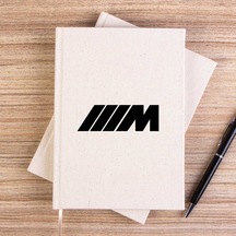 Bmw M Power Black Çizgisiz Kanvas Defter Krem