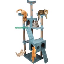 Nursoft Cat City Yeni Rezidans Kedi Tırmalama Ve Oyun Evi