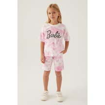 Barbie Written Pembe Kız Çocuk Bermuda Takım 5274-42905
