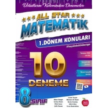 Newton 8. Sınıf Matematik All Star 1. Dönem 10 Deneme
