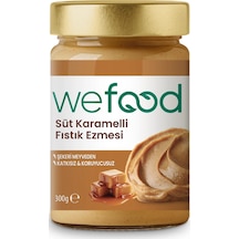 Wefood Süt Karamelli Fıstık Ezmesi 300 Gr 8683347036905