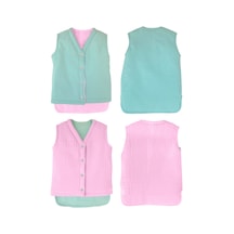 Müslin Bebek Yelek Organik 0 - 12 Ay Mint