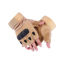 Yarım Parmak Cay222 Xl Beden Korumalı Taktik Eldiven Kahve