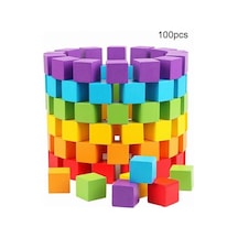 Hobi Eğitim Dünyası Mubishop Birim Küpler 100 Adet Küp Domino +