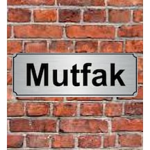 10X20 Cm Mutfak Yazılı Metal Yönlendirme Levhası