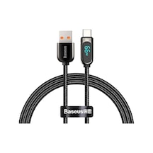 Display Hızlı Şarj Kablosu Usb To Type-c 66w, 1m, Siyah