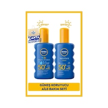Nivea Koruma Nemlendirici Güneş Spreyi Spf50+ 200 ML + Nivea Koruma Nemlendirici Çocuklar İçin Hassas SPF50 200 ML+Çanta