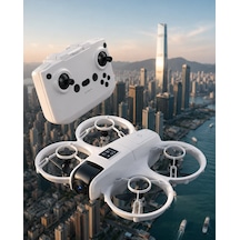 Işıklı Mini Drone Uzun Şarj Süreli Ve Yedek Pervane Setli