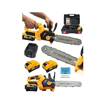 Germany Style 8007VFX Çift Akülü Otomatik Yağlamalı Dal Budama Makinesi Odun Ağaç Kesme Testeresi