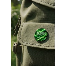 Suudi Arabistan Saudi Arabia Abstract Ülke Bayraklı Buton Rozet - 44 MM 5 Adet Çok Renkli