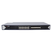 Hikvision DS-3E0524TF 24 Portlu 12 Port Rj45 12 Port Fiber Yönetilemez L2 Gigabit Switch