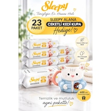 Sleepy Sensitive Islak Mendil 90'lı x 23 Paket + Rosie Ceketli Kedi Kupa Tekli