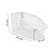 Urve Ur-3564 Jumbo Çok Amaçlı Plastik Organizer 25x13x12 Cm - Beyaz- 48'li Paket